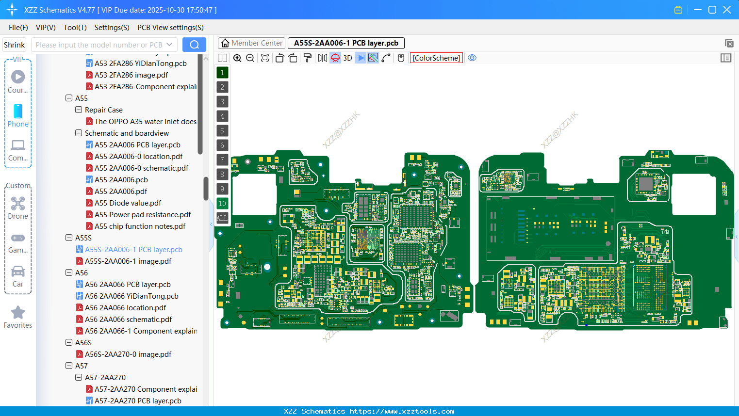 OPPO A55S-2AA006-1 PCB Layer